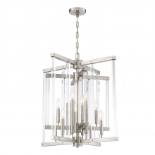 ZEEV Lighting CD10293-12-PN - 12-Light 24&#34; Geometric Polished Nickel Chandelier