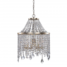 ZEEV Lighting MC20010-6-SL-AG-V - 6-Light 19&#34; Crystal Mini Chandelier