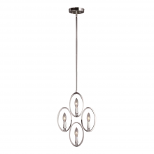 ZEEV Lighting P30028-4-CH - 4-Light 12&#34; Candle Vertical Pendant