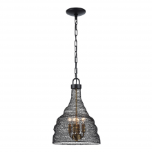 ZEEV Lighting P30064-4-DBZ - 4-Light 12&#34; Metal Shade Pendant