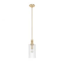 Hunter 19791 - Hunter Gatz Alturas Gold with Clear Glass 1 Light Pendant Ceiling Light Fixture