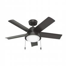 Hunter 51441 - Hunter 44 inch Seawall Noble Bronze WeatherMax Indoor / Outdoor Ceiling Fan with LED Light Kit and P