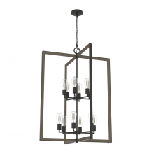 Hunter 19860 - Hunter Woodburn Noble Bronze 12 Light Pendant Ceiling Light Fixture