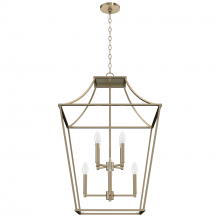 Hunter 19873 - Hunter Laurel Ridge Alturas Gold 8 Light Pendant Ceiling Light Fixture