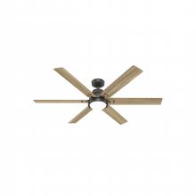Hunter 51885 - Hunter 60 inch Wi-Fi Gravity Noble Bronze Ceiling Fan with LED Light Kit and Handheld Remote
