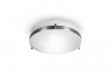 Estiluz t-2124-37 - Nickel Bowl Flush Mount