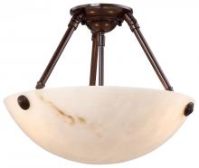 Minka Metropolitan N3713-BP - 3 LIGHT SEMI FLUSH MOUNT