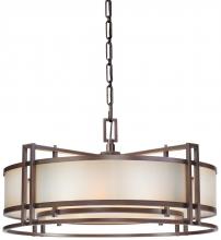 Minka Metropolitan N6965-1-267B - Underscore - 4 Light Drum Pendant