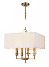 Hudson Valley 244-PN - 4 LIGHT CHANDELIER