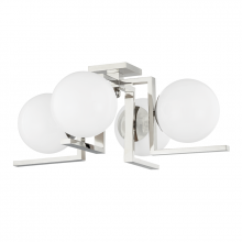 Hudson Valley 5084-PN - 4 LIGHT FLUSH MOUNT