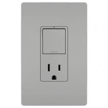 Legrand Radiant RCD38TRGRY - radiant® SP/3WAY SW+15A TR OUTLET GRY