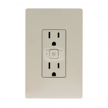 Legrand Radiant WWRR15LACCV2 - radiant? Smart Outlet, Wi-Fi, Light Almond