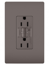 Legrand Radiant 1597TRA - radiant? 15A Tamper Resistant Self Test GFCI Outlet with Audible Alarm, Brown