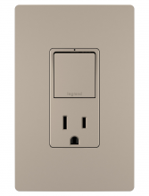 Legrand Radiant RCD38TRNICC6 - radiant? Single Pole/3-Way Switch with 15A Tamper-Resistant Outlet, Nickel