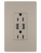 Legrand Radiant TM826USBNICC6 - radiant? 15A Tamper-Resistant USB Outlet, Nickel