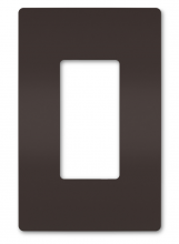 Legrand Radiant RWP26 - radiant? One-Gang Screwless Wall Plate, Brown