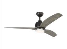Visual Comfort & Co. Fan Collection 3AVLR54AGPD - Avila 54&#34; Dimmable Integrated LED Indoor/Outdoor Aged Pewter Ceiling Fan with Light Kit
