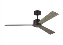 Visual Comfort & Co. Fan Collection 3RZR52AGP - Rozzen 52&#34;Indoor/Outdoor Aged Pewter Ceiling Fan with Handheld Remote Control and Reversible Mot