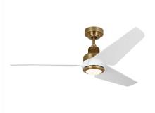 Visual Comfort & Co. Fan Collection 3RULSM52HABD - Ruhlmann Smart 52&#34; Dimmable Indoor/Outdoor Integrated LED Antique Brass Ceiling Fan