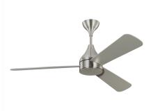 Visual Comfort & Co. Fan Collection 3STMSM52BSD - Streaming Smart 52&#34; Dimmable Indoor/Outdoor Integrated LED Brushed Steel Ceiling Fan