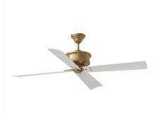 Visual Comfort & Co. Fan Collection 4SBWR56HAB - Subway 56&#34; Indoor/Outdoor Antique Brass Ceiling Fan with Handheld Remote Control