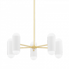 Mitzi by Hudson Valley Lighting H484810-AGB/SWH - Kira Chandelier
