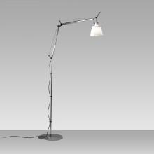 Artemide TLS0110 - TOLOMEO WITH SHADE INC 75W E26 ALUM/PARCHMENT W/FLOOR SUPPORT