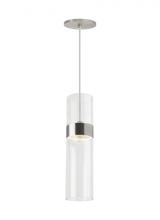 Visual Comfort & Co. Modern Collection 700TDMANMCLS-LED930-277 - Manette Modern dimmable LED Medium Ceiling Pendant Light in a Satin Nickel/Silver Colored finish