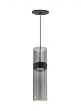 Visual Comfort & Co. Modern Collection 700TDMANMTKB-LED930 - Manette Modern dimmable LED Medium Ceiling Pendant Light in a Black finish