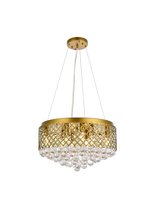Elegant LD520D20BR - Tully Pendant D20.2"*H12.4 L8 Brass