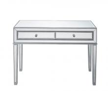 Elegant MF72006 - Desk 42in. Wx18in. Dx30in. H in Antique Silver Paint