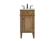 Elegant VF12518DW - 18 Inch Single Bathroom Vanity in Driftwood