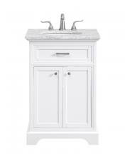 Elegant VF15024WH - 24 In. Single Bathroom Vanity Set in White