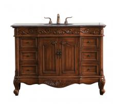 Elegant VF38848TK - 48 In. Single Bathroom Vanity Set in Teak