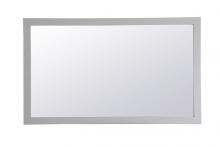 Elegant VM26036GR - Aqua Rectangle Vanity Mirror 60 Inch in Grey