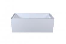 Elegant BT201-R3060GW - Alcove Soaking Bathtub 30x60 Inch Right Drain in Glossy White