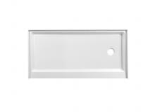 Elegant STY01-R6030 - 60x30 Inch Single Threshold Shower Tray Right Drain in Glossy White