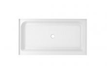 Elegant STY01-C6036 - 60x36 Inch Single Threshold Shower Tray Center Drain in Glossy White