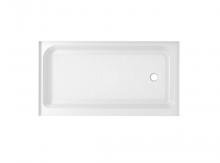 Elegant STY01-R6036 - 60x36 Inch Single Threshold Shower Tray Right Drain in Glossy White