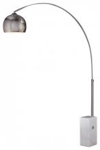 Minka George Kovacs P054-084 - GEORGE&#39;S READING ROOM™ - 1 LIGHT ARC FLOOR LAMP MARBLE BASE