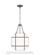 Visual Comfort & Co. Studio Collection 5179453-965 - Morrison modern 4-light indoor dimmable small ceiling pendant hanging chandelier light in antique br