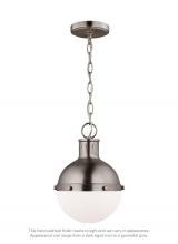 Visual Comfort & Co. Studio Collection 6177101-965 - Hanks transitional 1-light indoor dimmable mini ceiling hanging single pendant light in antique brus