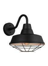 Visual Comfort & Co. Studio Collection 96374-12 - Barn Light traditional outdoor exterior barn light medium cage in black finish