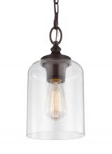 Visual Comfort & Co. Studio Collection P1310ORB - Clear Glass Mini Pendant