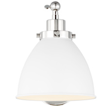 Visual Comfort & Co. Studio Collection CW1131MWTPN - Wellfleet Single Arm Dome Task Sconce