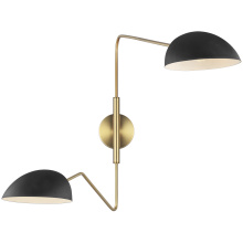Visual Comfort & Co. Studio Collection EW1072MBK - Jane Double Task Sconce