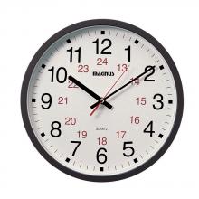 Dainolite 22502-BK - Magnus -12&#34; Office Clock 12/24