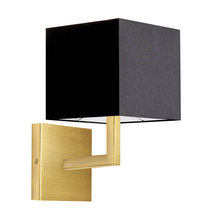 Dainolite 77-1W-AGB-BK - 1LT Wall Sconce, AGB w/ BK Shade