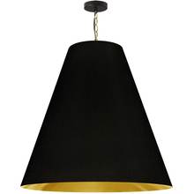 Dainolite ANA-XL-AGB-698 - 1LT Anaya X-Large Pendant, AGB With BK/GLD Shade
