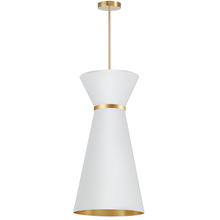 Dainolite CTN-141P-AGB-692 - 1LT Incandescent Pendant, AGB With Fabric Shade